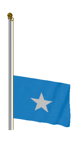 Somalia Raise & Lower animated flag GIF