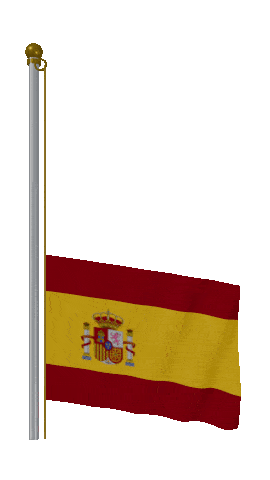 Spain Raise & Lower animated flag GIF