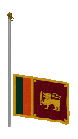 Sri Lanka Raise & Lower animated flag GIF