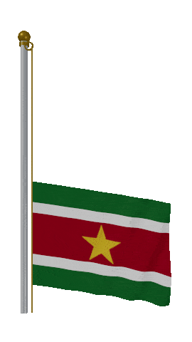 Suriname Raise & Lower animated flag GIF