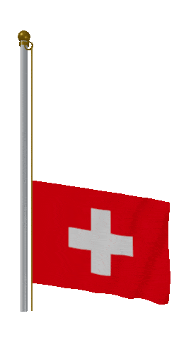 Switzerland Raise & Lower animated flag GIF