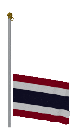 Thailand Raise & Lower animated flag GIF