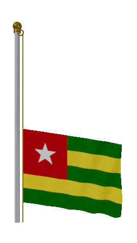 Togo Raise & Lower animated flag GIF