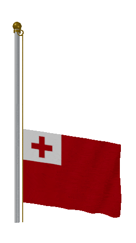 Tonga Raise & Lower animated flag GIF