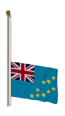 Tuvalu Raise & Lower animated flag GIF