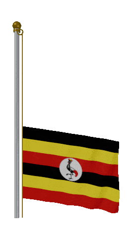 Uganda Raise & Lower animated flag GIF