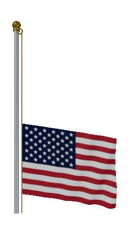 Raise & Lower US flag GIF
