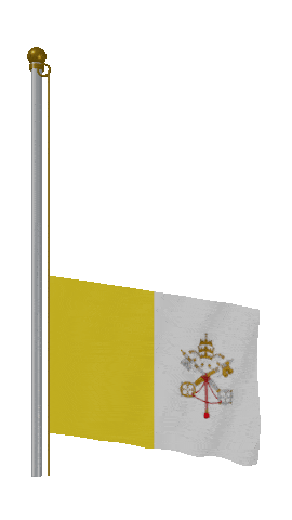 Vatican City Raise & Lower animated flag GIF