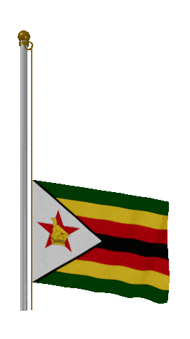 Zimbabwe Raise & Lower animated flag GIF