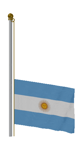 Argentina Raise Pole animated flag GIF