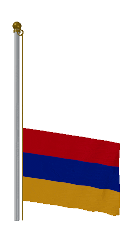 Armenia Raise Pole animated flag GIF