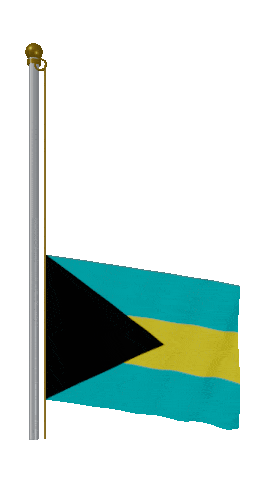 Bahamas Raise Pole animated flag GIF