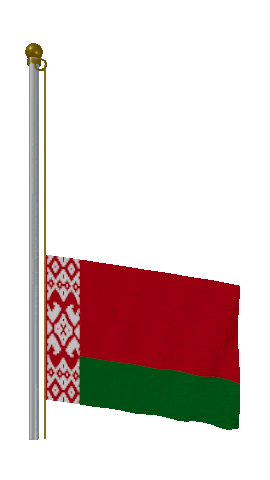 Belarus Raise Pole animated flag GIF