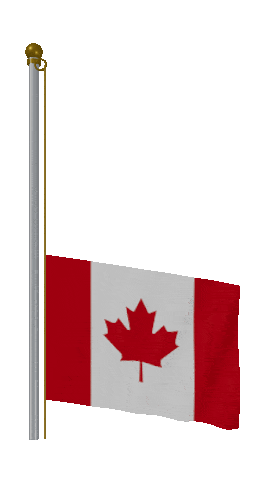Canada Raise Pole animated flag GIF