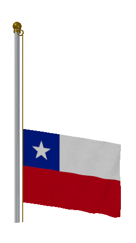 Chile Raise Pole animated flag GIF