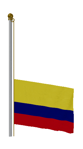 Colombia Raise Pole animated flag GIF
