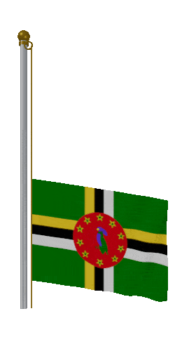 Dominica Raise Pole animated flag GIF
