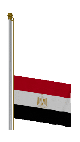 Egypt Raise Pole animated flag GIF