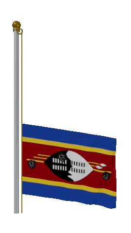 Eswatini Raise Pole animated flag GIF