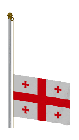 Georgia Raise Pole animated flag GIF