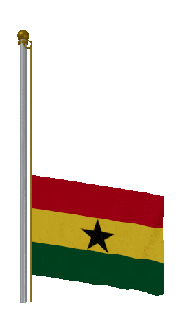 Ghana Raise Pole animated flag GIF