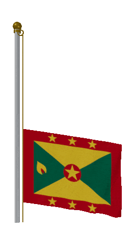 Grenada Raise Pole animated flag GIF