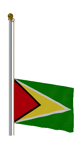 Guyana Raise Pole animated flag GIF