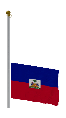 Haiti Raise Pole animated flag GIF