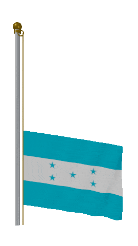 Honduras Raise Pole animated flag GIF