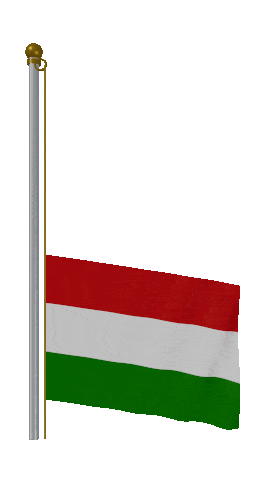 Hungary Raise Pole animated flag GIF