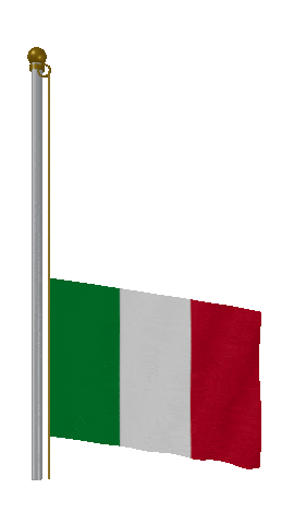 Italy Raise Pole animated flag GIF