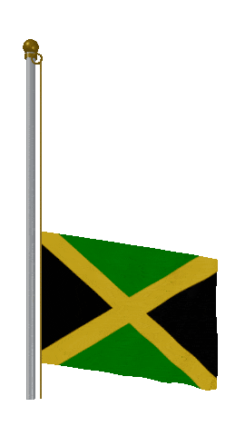 Jamaica Raise Pole animated flag GIF