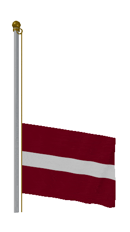 Latvia Raise Pole animated flag GIF