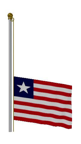 Liberia Raise Pole animated flag GIF