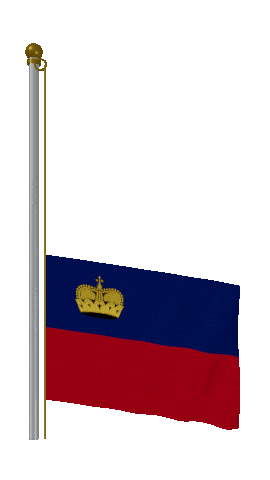 Liechtenstein Raise Pole animated flag GIF