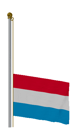 Luxembourg Raise Pole animated flag GIF
