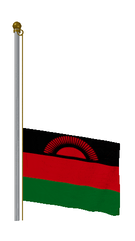 Malawi Raise Pole animated flag GIF