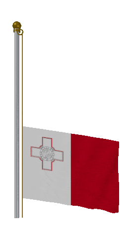 Malta Raise Pole animated flag GIF