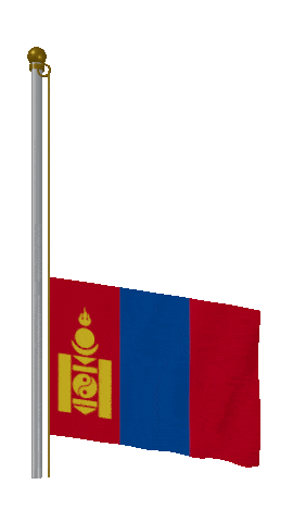 Mongolia Raise Pole animated flag GIF
