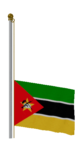 Mozambique Raise Pole animated flag GIF