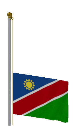 Namibia Raise Pole animated flag GIF