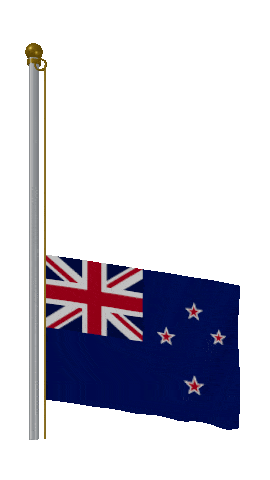 New Zealand Raise Pole animated flag GIF