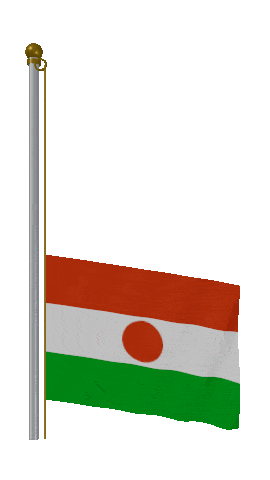 Niger Raise Pole animated flag GIF