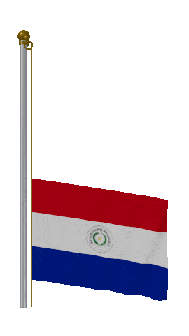 Paraguay Raise Pole animated flag GIF