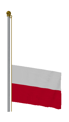 Poland Raise Pole animated flag GIF