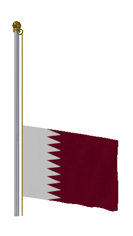 Qatar Raise Pole animated flag GIF