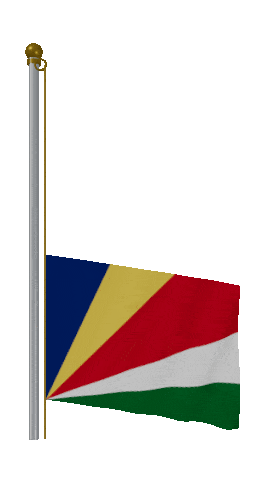 Seychelles Raise Pole animated flag GIF