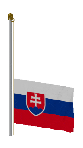 Slovakia Raise Pole animated flag GIF