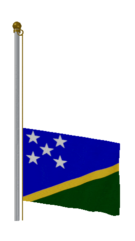 Solomon Islands Raise Pole animated flag GIF