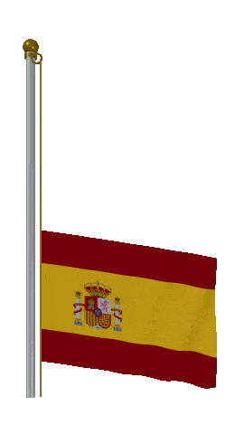 Spain Raise Pole animated flag GIF